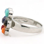 7 Chakras Ring Silver Color