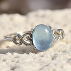 Регулируемое кольцо «Cristal de Mer» с аквамарином 