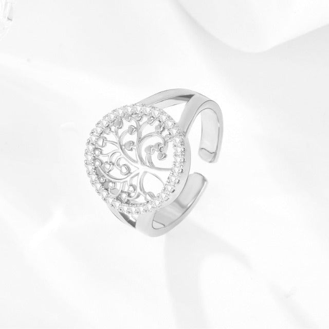 Silver Tree of Life Ring for Women