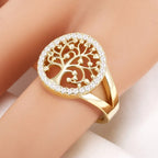 Gold Tree of Life Ring for Women