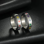 Spinner Ring with Hearts or Paws Anti-Stress rotating paws
