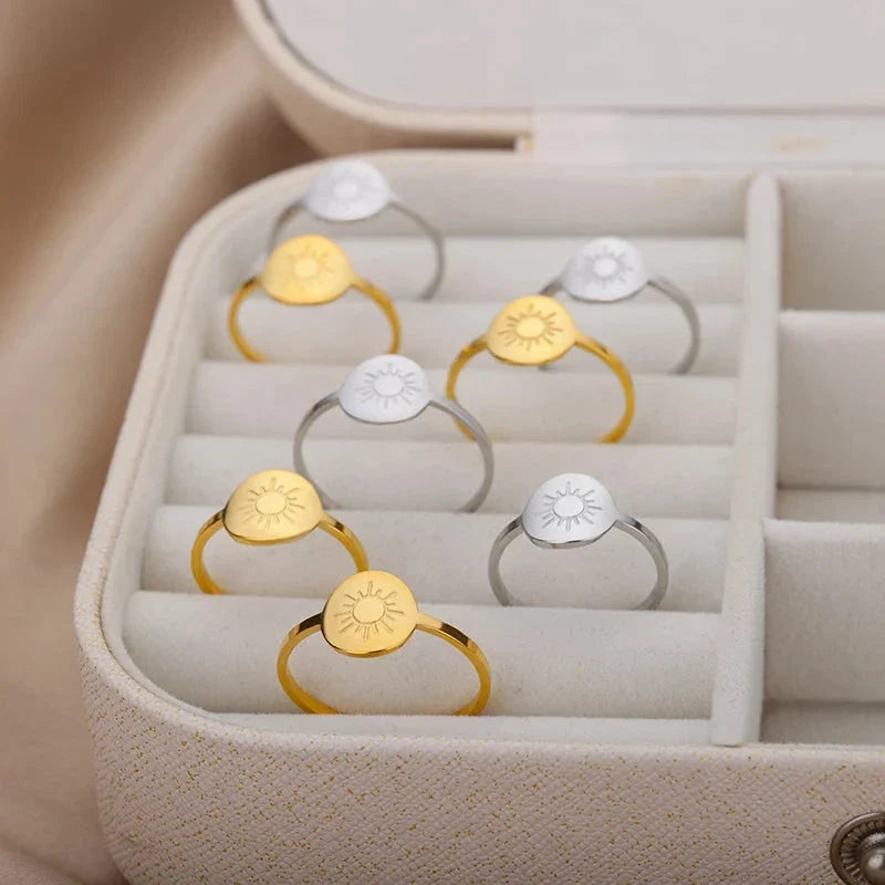 Women's Sun Ring in silver