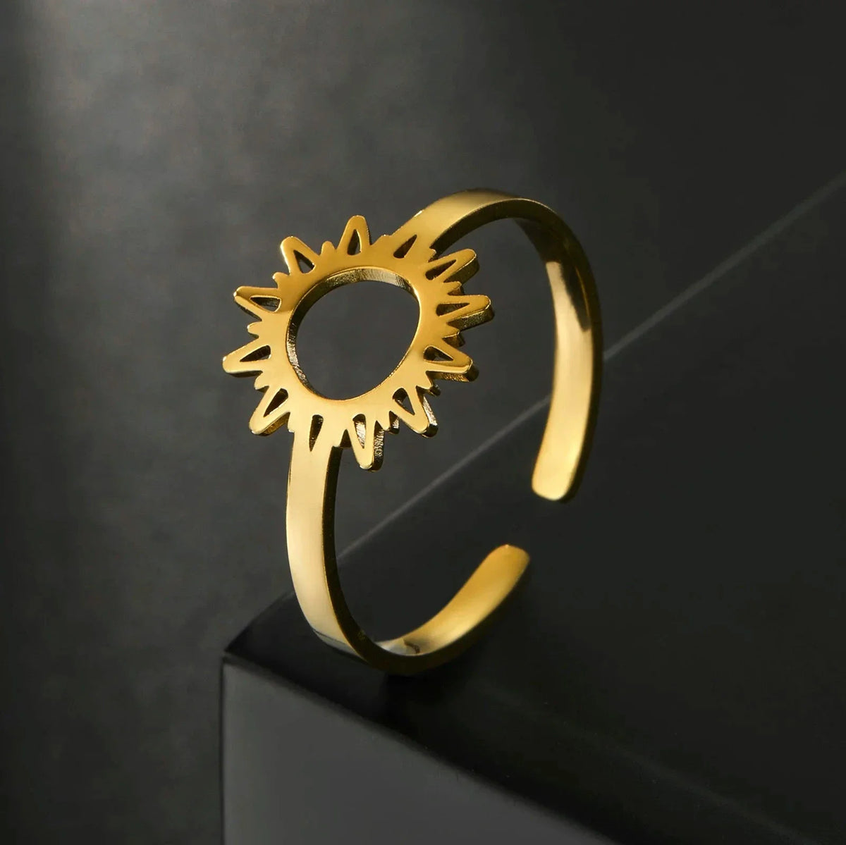 Sun Ring for Women gold