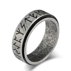 Кольцо Viking для мужчины антистресс вращающееся серое