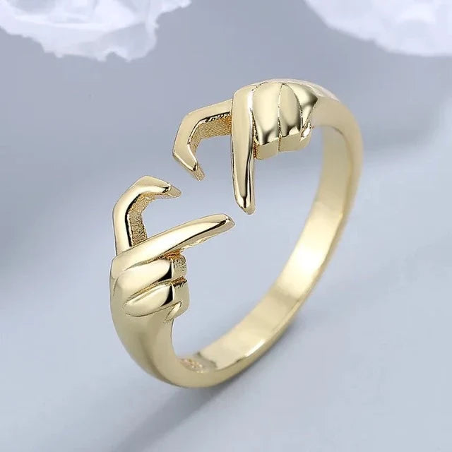 Romantic Heart Ring Gold 