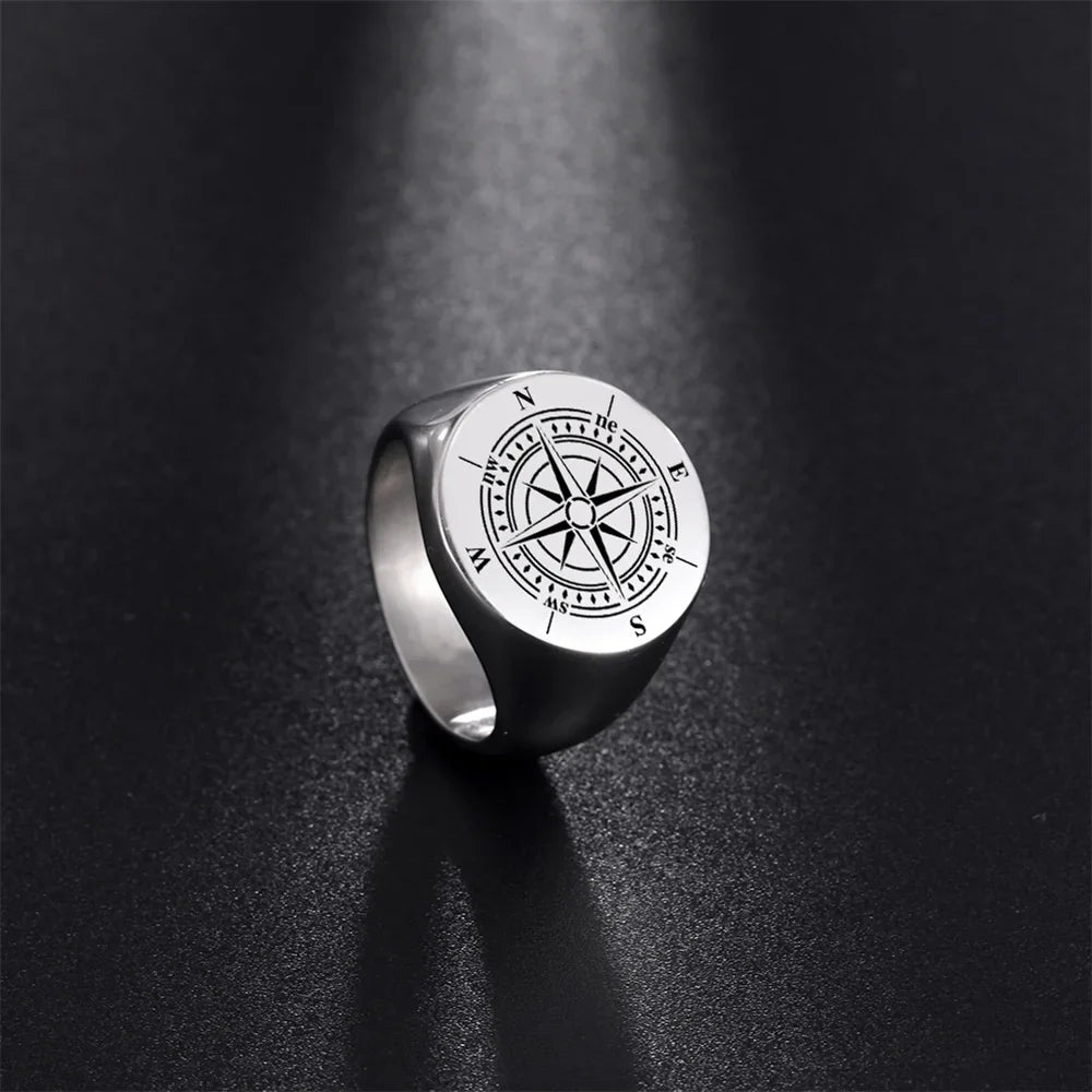 Compass Ring Wind Rose Band style 1