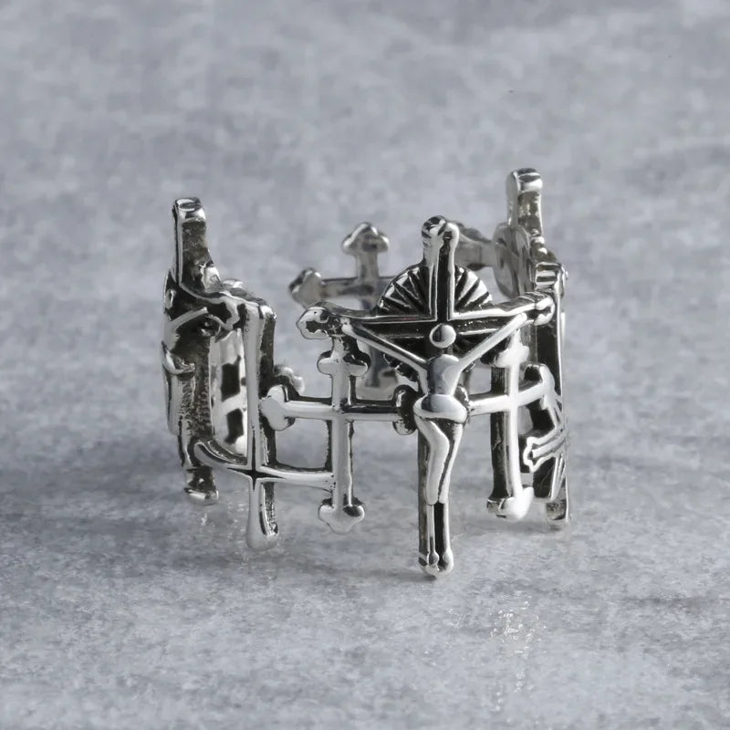 Jesus Cross Ring for Women