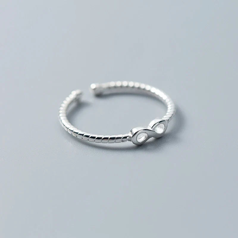 Infinity Ring for Women in Silver