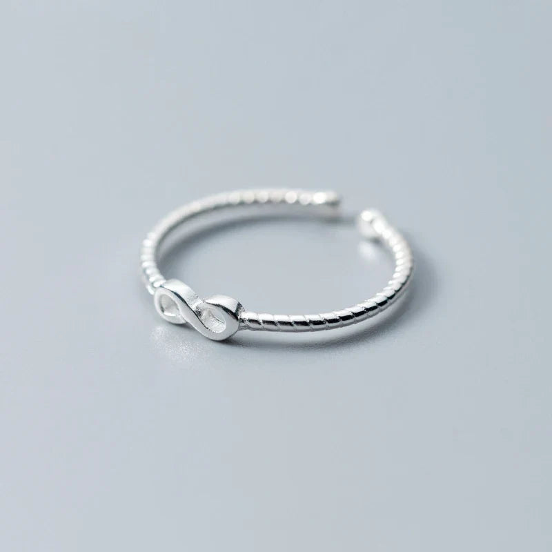 Infinity Ring for Women in Silver