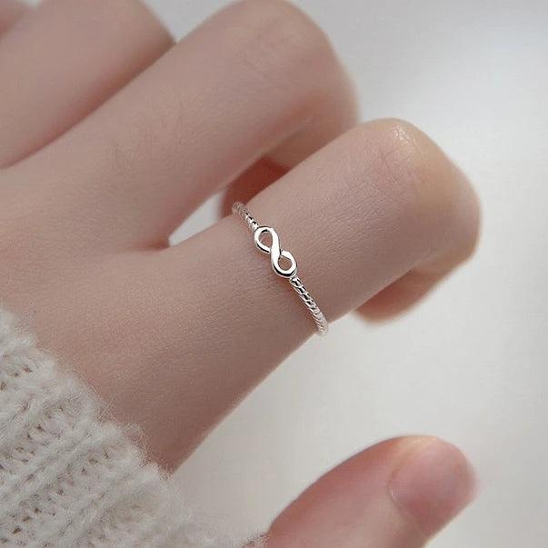 Infinity Ring for Women in Silver