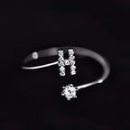 Women's initial ring - letter h