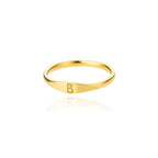 Bague femme initiale b