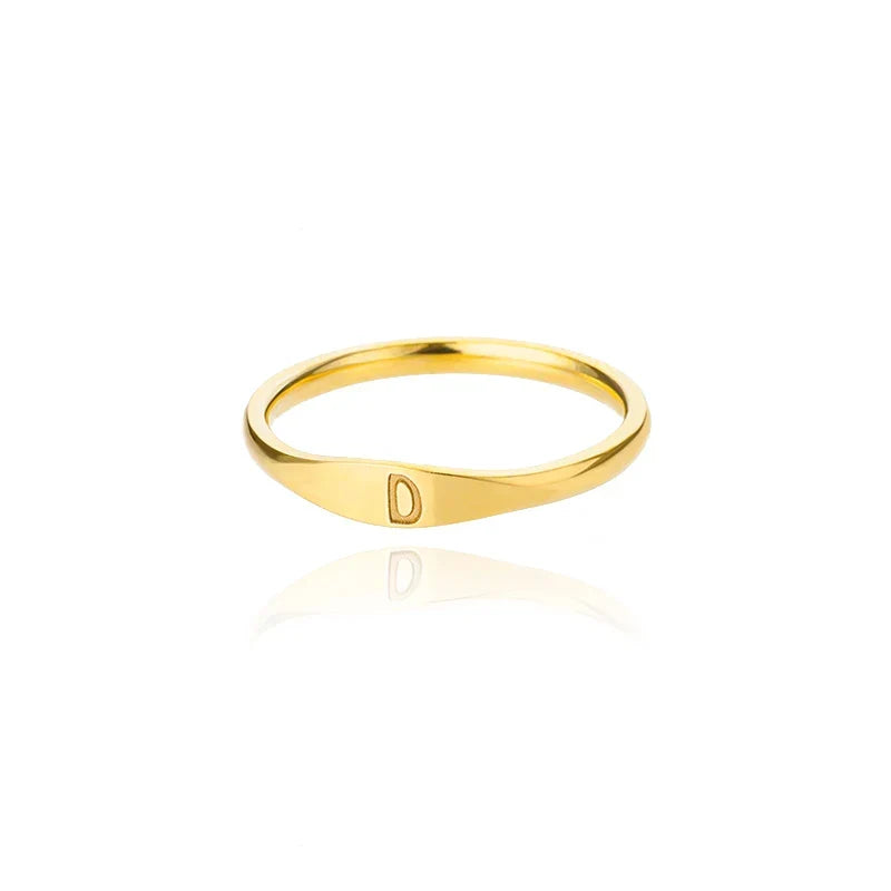 Bague femme initiale d
