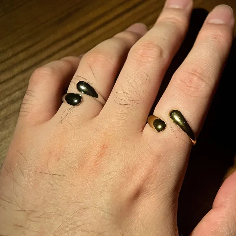 Retro Water Drop Ring 