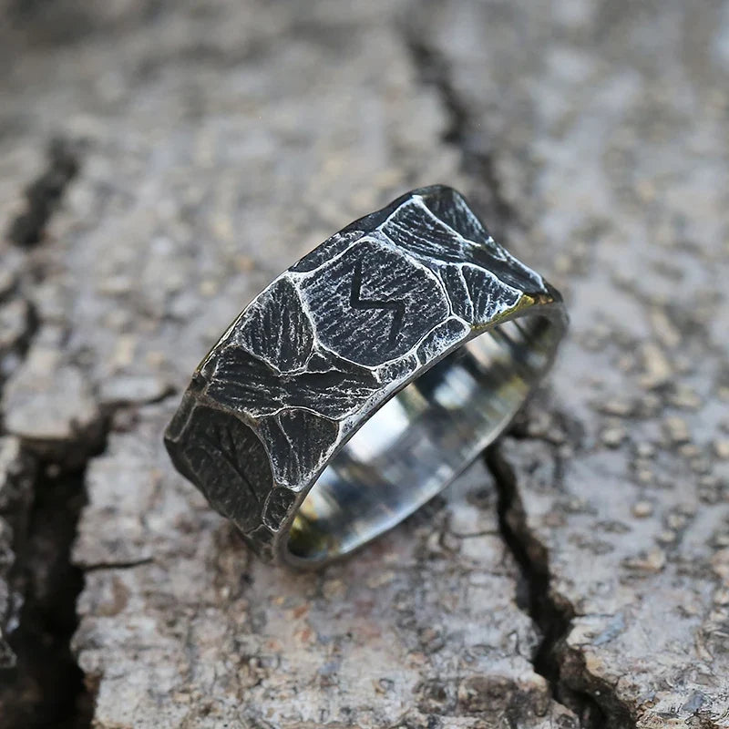 Viking-Style Runic Ring for Men 1 2 3