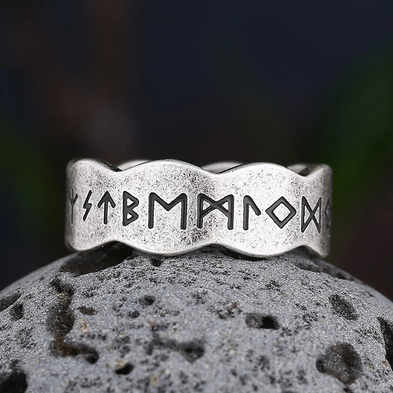 Viking-Style Men's Rune Ring