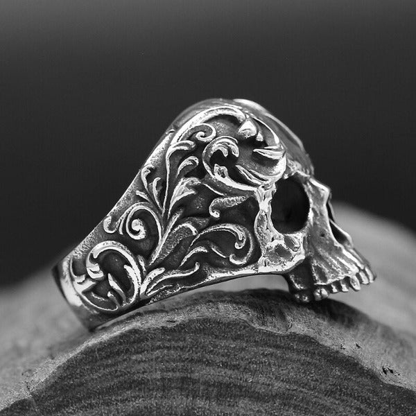 Steel Skull Ring without Crown