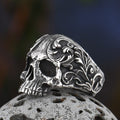 Bague Tête de Mort Acier sans couronne