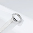 Anti-Stress Spinning Ring with Zircon