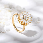 Stress-Relief Sunflower Ring