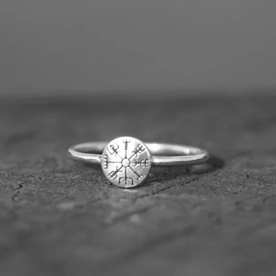 Кольцо Viking Vegvisir из серебра