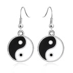 Yin Yang Silver Earring