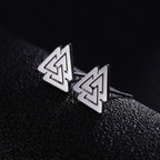 Мужские серьги Viking посеребрённые