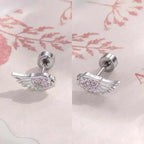 Серьги «розовые ангельские крылья»