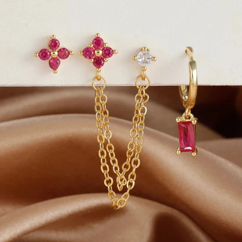Birthstone Zircon Earrings