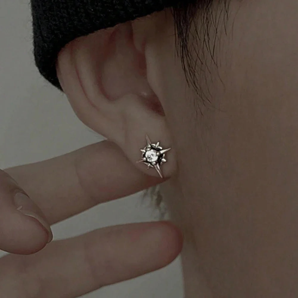 Men's Star Stud Earrings