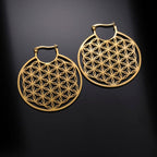 Серьги Mandala Fleur de Vie Dawapara для женщин, золото