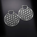 Серьги Mandala Fleur de Vie Dawapara для женщин, серебро