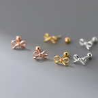 Boucles d'oreilles minimalistes noeud papillon
