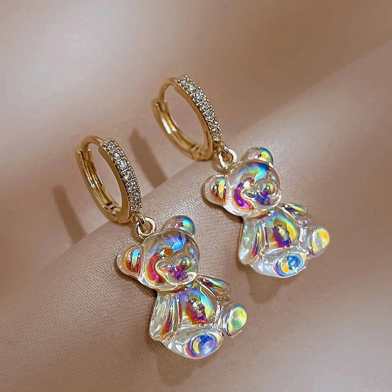 Translucent Bear Earrings