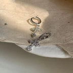 Подвесные серьги с христианским крестом из циркония