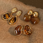 Tiger's Eye Protective Drop Earrings