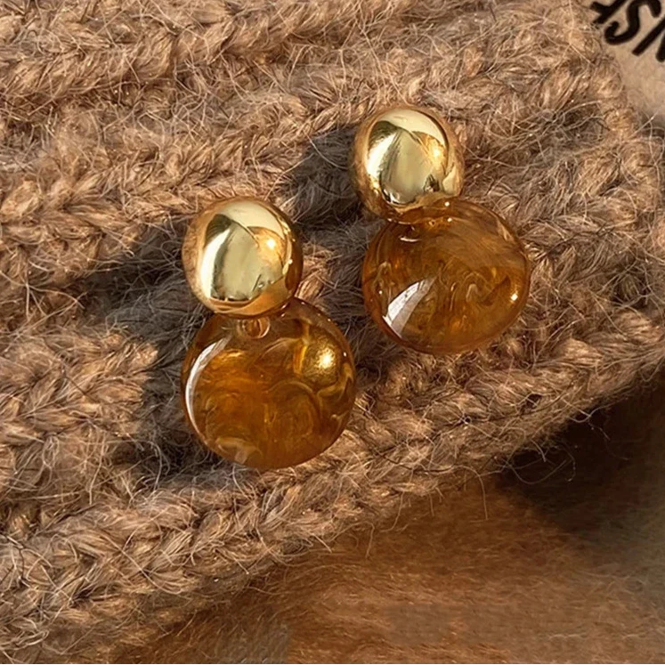 Tiger's Eye Protective Drop Earrings