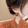 Tiger's Eye Protective Drop Earrings