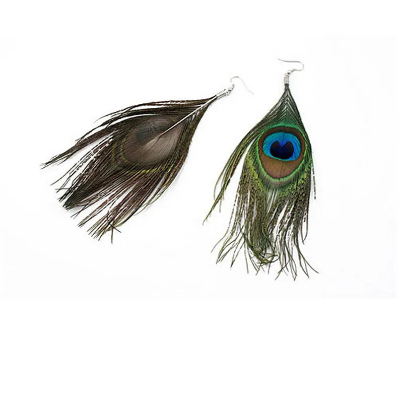Pan Feather Drop Earrings