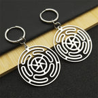 Hecate’s Wheel Strophalos Drop Earrings for Women