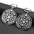 Hecate’s Wheel Strophalos Drop Earrings for Women