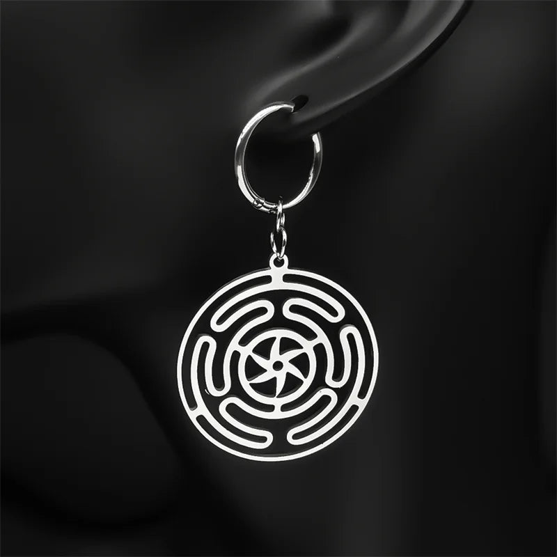 Hecate’s Wheel Strophalos Drop Earrings for Women