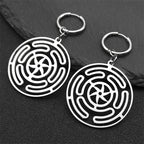Hecate’s Wheel Strophalos Drop Earrings for Women