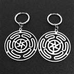 Hecate’s Wheel Strophalos Drop Earrings for Women