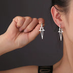 Long Pentacle Witchcraft Wiccan Earrings for Women