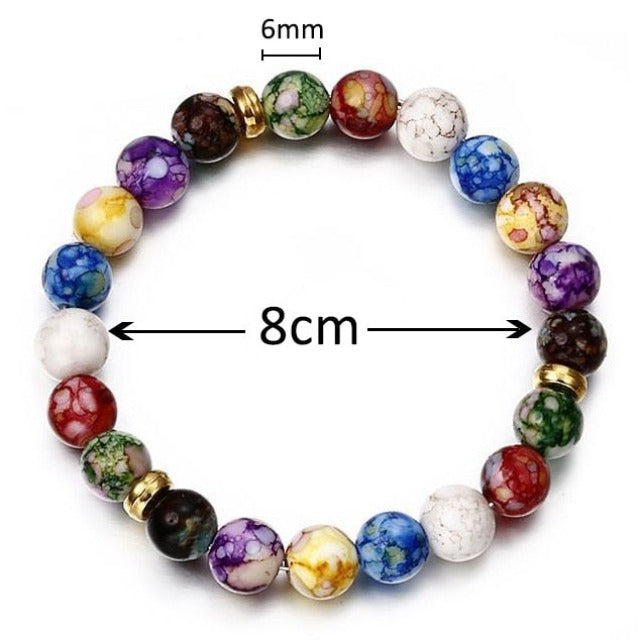 Bracelet 7 Chakras Homme Femme Enfant Pierres