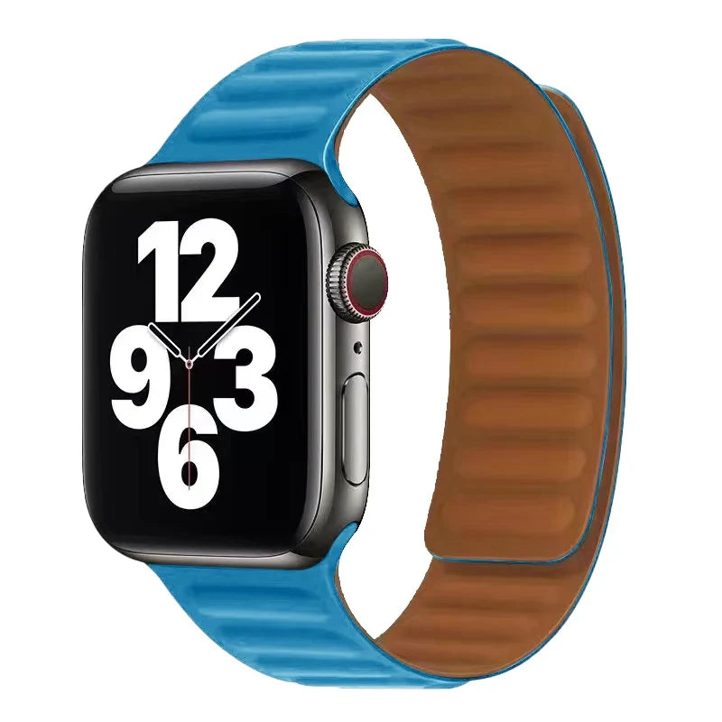 Cyan Magnetic Clasp Apple Watch Band
