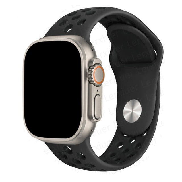 Спортивный ремешок Apple Watch чёрный