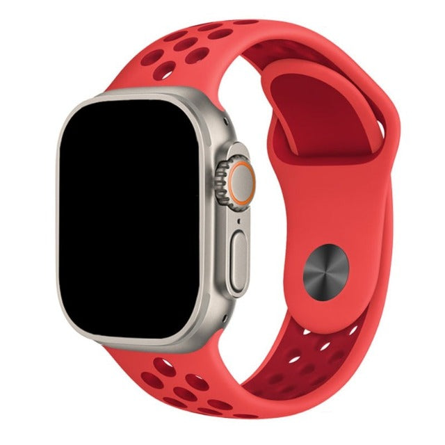Red Sport Apple Watch strap