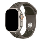 Спортивный ремешок Apple Watch армейско-зелёный